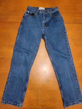 Everlane 90s Cheeky Jeans Ankle Length | Deep Blue | 23 Petite (Runs Small)